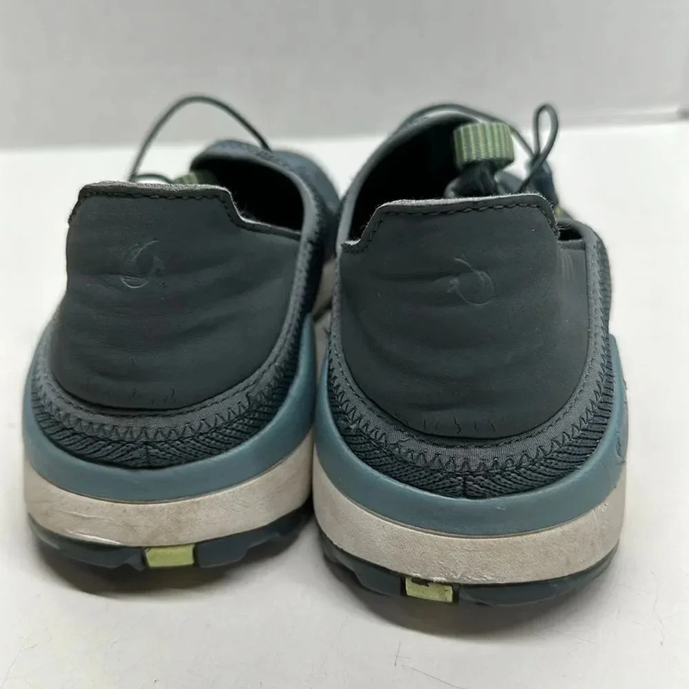 Olukai Miki Trainer Sneakers Shoes Drawstring Athletic Blue Green Women's 8 - Picture 3 of 11